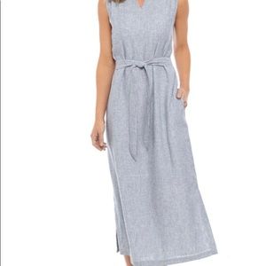 Sleeveless Linen Maxi Dress